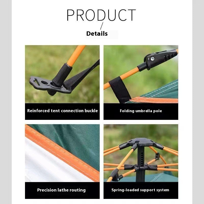 Schneller Aufbau Campingzelt Für 3 Bis 4 Personen - Hobbyfy