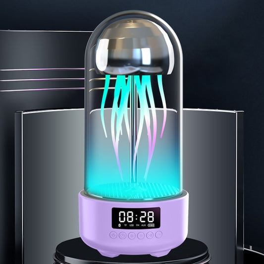 Kreative 3in1 Bunte Qualle Lampe Uhr Bluetooth Lautsprecher Tragbar - Hobbyfy