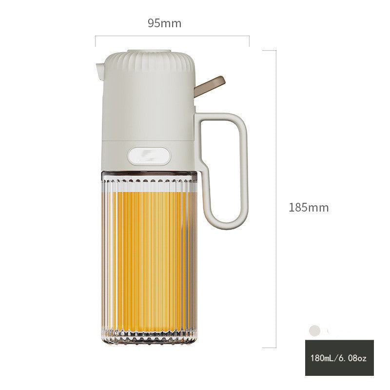 Druckknopf Öl Sprühflasche 250ml für gleichmäßige Dosierung - Hobbyfy