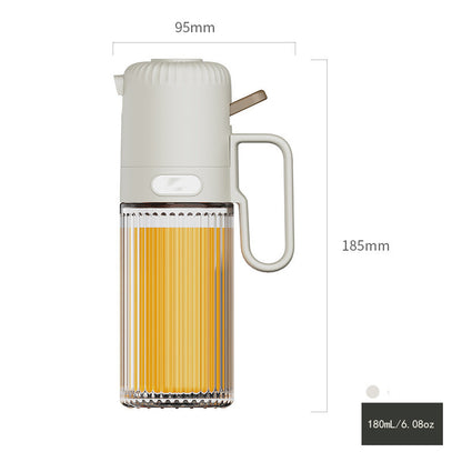 Druckknopf Öl Sprühflasche 250ml für gleichmäßige Dosierung - Hobbyfy