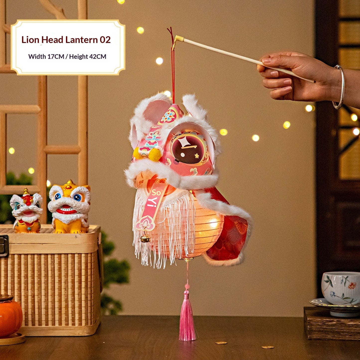 DIY Neujahrs Trend Löwentanz Laternen Bastelset Handgefertigte Kunstwerke