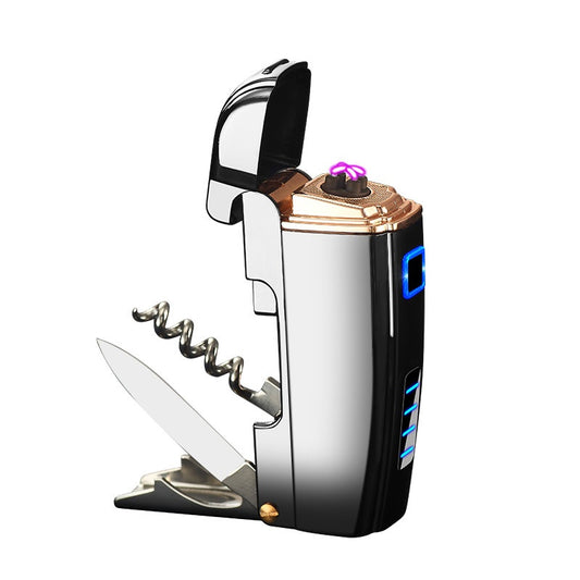 EdelFeuer Metallisches Feuerzeug Mit Induktivem Laden Stilvolles Design