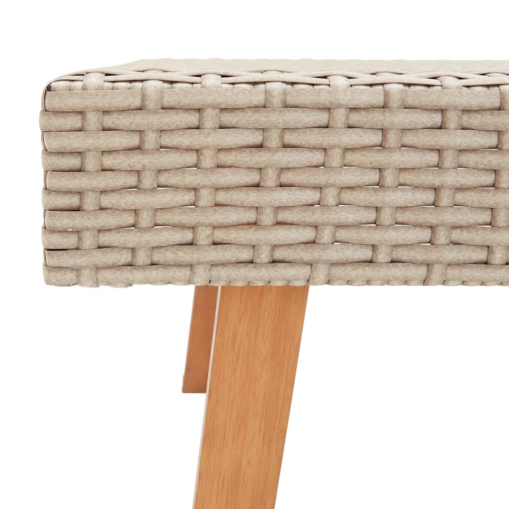 3 Teiliges Garten Lounge Set Aus PE Rattan Mit Dicken Kissen - Hobbyfy