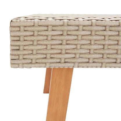 3 Teiliges Garten Lounge Set Aus PE Rattan Mit Dicken Kissen - Hobbyfy