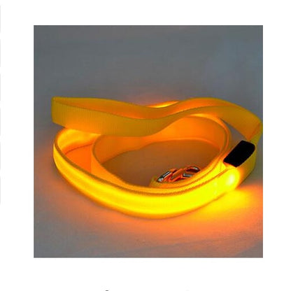 LED Beleuchtete Nylon-Hundeleine Mit 3 Modi - Hobbyfy