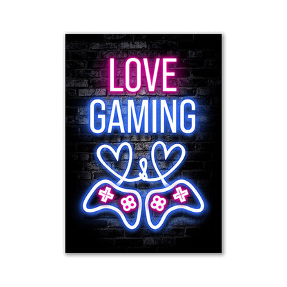 Neon Canvas Gaming Matte - Hobbyfy