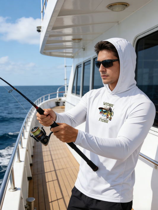 Langarm Sonnenschutz Hoodie Für Angler - Hobbyfy