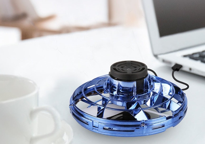 Gufo Mini Fingertip Gyro Interaktives LED UFO Spinner Spielzeug Für Kinder Ideal Zum Drehen Werfen - Hobbyfy