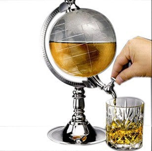 Globus Getränkespender Globusförmiger 1 L Kunststoff Metall Gummi Neu - Hobbyfy