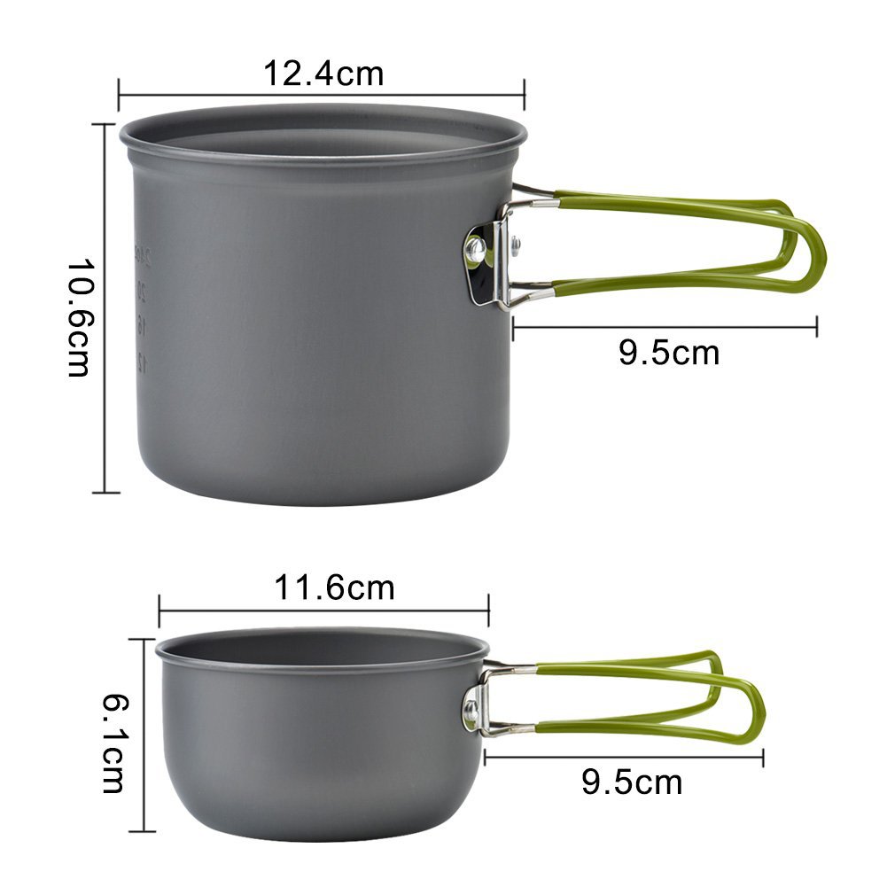 Hartaluminium Tragbares Outdoor Kochset Mit Robustem Besteck - Hobbyfy