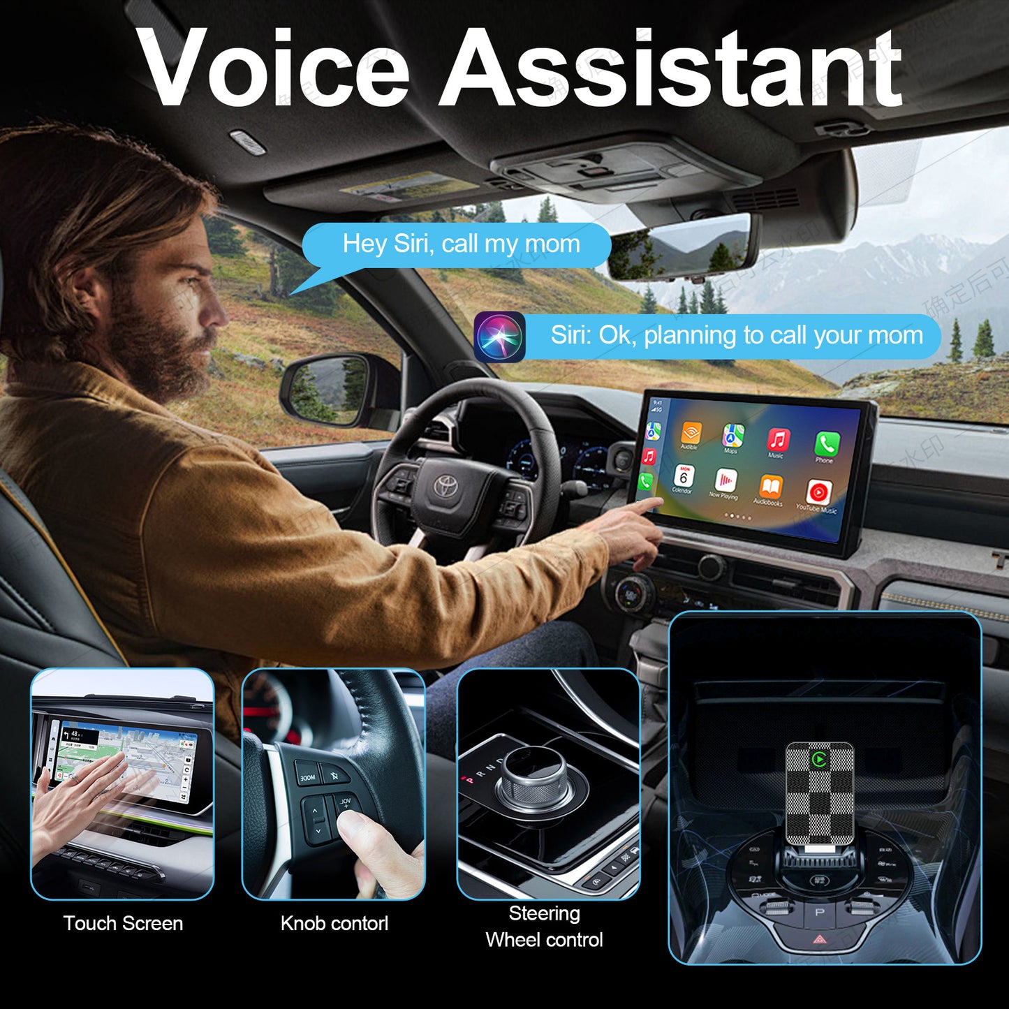 Kabelloser CarPlay Android Auto Adapter Aluminiumgehäuse - Hobbyfy