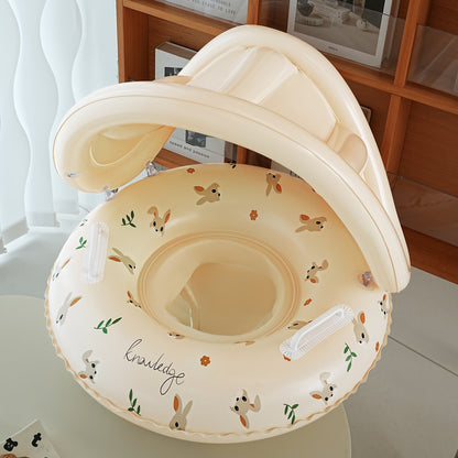 Swimming Ring Boat Sun Shade Pedestal Ring Striped Water Equipment - Hobbyfy