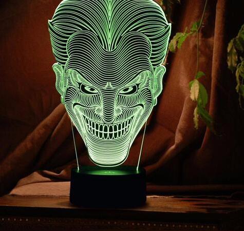 USB Color 3D LED-Lampe Mit Touch Und Fernbedienung Kompakt Mehrfarbig - Hobbyfy