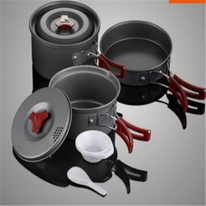 Hartaluminium Kochtopf Set Drei Teile Zwei Töpfe Und Bratpfanne - Hobbyfy