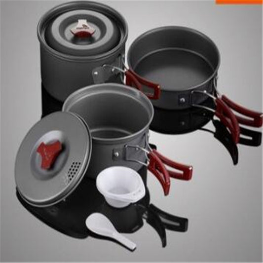 Hartaluminium Kochtopf Set Drei Teile Zwei Töpfe Und Bratpfanne - Hobbyfy