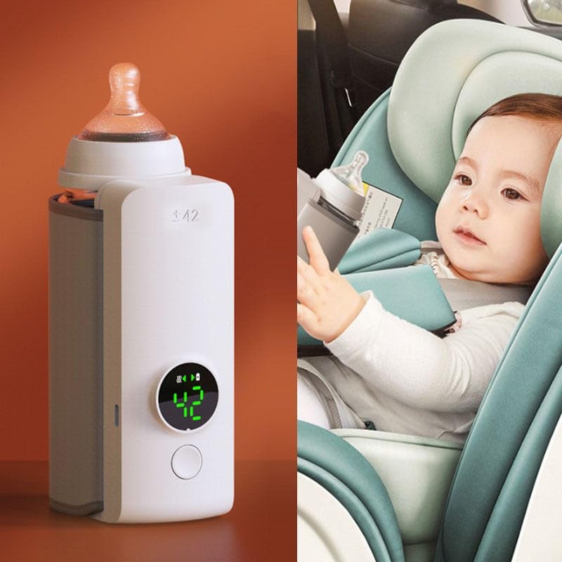 Tragbarer Flaschenwärmer Baby USB – Kabellos, 42 °C - Hobbyfy