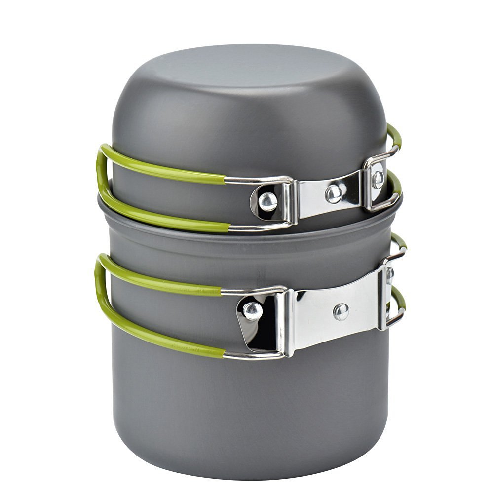 Hartanodisiertes Aluminium Kochset Für 2 Bis 3 Personen - Hobbyfy