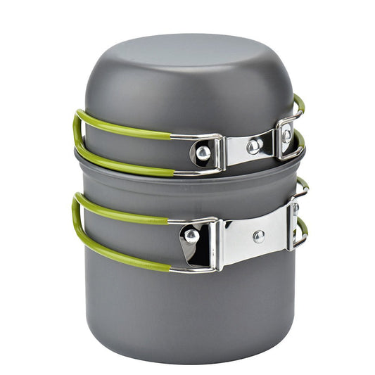 Hartanodisiertes Aluminium Kochset Für 2 Bis 3 Personen - Hobbyfy