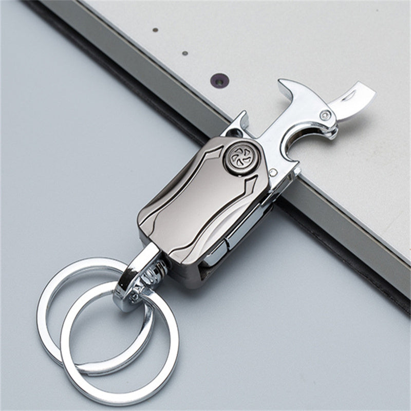 NovaGear 3 In 1 Fidget Spinner Schlüsselanhänger Mit Flaschenöffner Und Taschenmesser - Hobbyfy