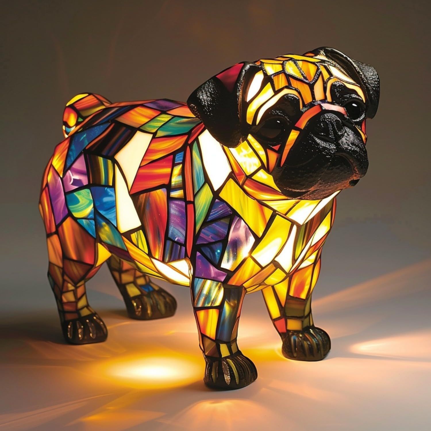 Farbenfrohe Harz Dekoration Tier-Lampe - Hobbyfy