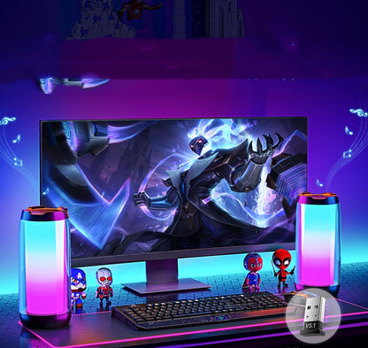 AuroraSound Ambientlicht Gaming Lautsprecher Mit Bluetooth - Hobbyfy