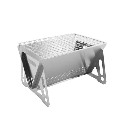 Faltofen Edelstahl Outdoor Für 1-2 Personen Mit Grill Tragbar - Hobbyfy