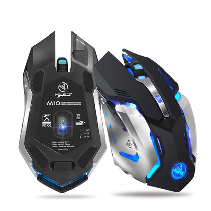 HXSJ Gaming Maus 2,4G Drahtlos Blau LED DPI 2400 6 Tasten - Hobbyfy