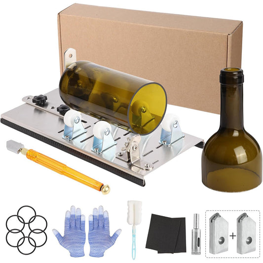 GlassCraft Präziser Glasflaschen Schneider Set