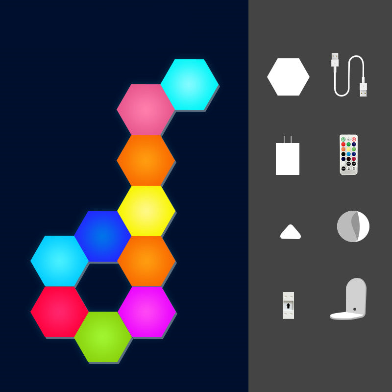 Quantum Modulare RGB Hexagon Gaming Wandlampe