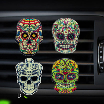 LuxAroma Autoduftspender Aus Acryl Mit Schädel Design Kompakt - Hobbyfy