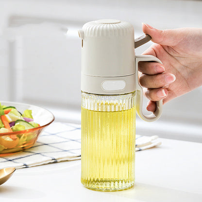 Druckknopf Öl Sprühflasche 250ml für gleichmäßige Dosierung - Hobbyfy