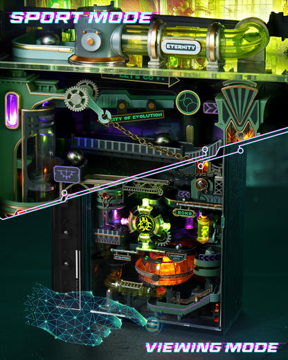 ROKR DIY Alchemist City Pinball Track Bausatz mit LED