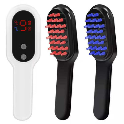 BrandX Elektrischer Kopfmassager Kamm Magnettherapie LED Haarwachstum - Hobbyfy
