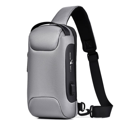 SafeGuard Wasserfest USB-Lade Diebstahl-Schutz Umhängetasche Oxford - Hobbyfy