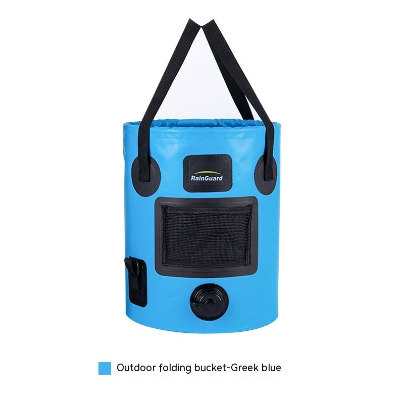 Faltbarer 25L Angler Eimer Mit Netzfach Beutelfach - Hobbyfy