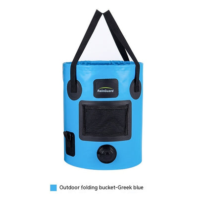 Faltbarer 25L Angler Eimer Mit Netzfach Beutelfach - Hobbyfy