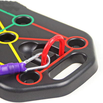Faltbares Push Up Board Mit Zugseil Achtkantiges Training Gerät - Hobbyfy