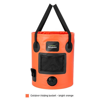 Faltbarer 25L Angler Eimer Mit Netzfach Beutelfach - Hobbyfy