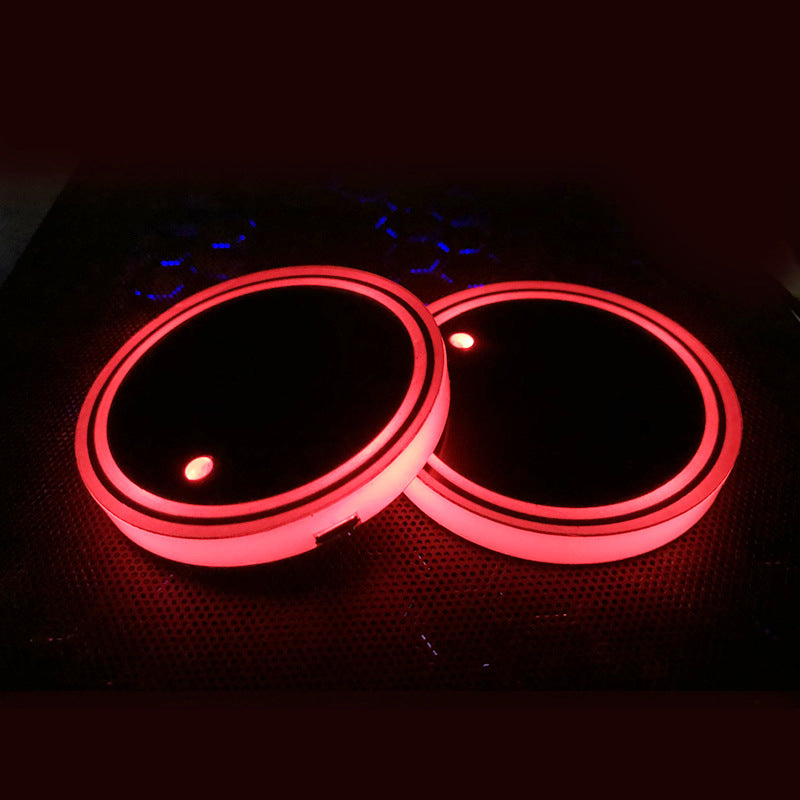 Auto Getränke-Untersetzer Mit LED Beleuchtung Zweier Set - Hobbyfy