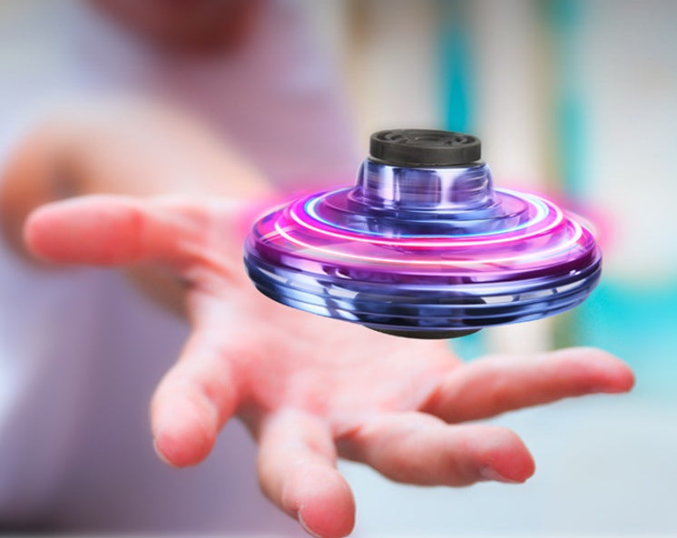 Gufo Mini Fingertip Gyro Interaktives LED UFO Spinner Spielzeug Für Kinder Ideal Zum Drehen Werfen - Hobbyfy