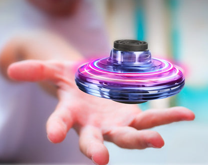 Gufo Mini Fingertip Gyro Interaktives LED UFO Spinner Spielzeug Für Kinder Ideal Zum Drehen Werfen - Hobbyfy