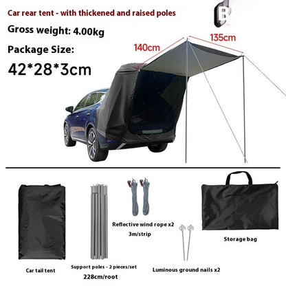 Dachzelt Rückenzelt Für Auto Camper Sonnenschutz Regenfest - Hobbyfy
