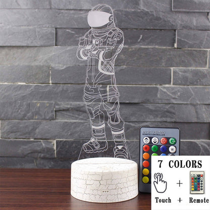 AcrylGlow 3D LED Nachtlicht Gaming Lampe Mit 7 Farben Stimmungslicht - Hobbyfy