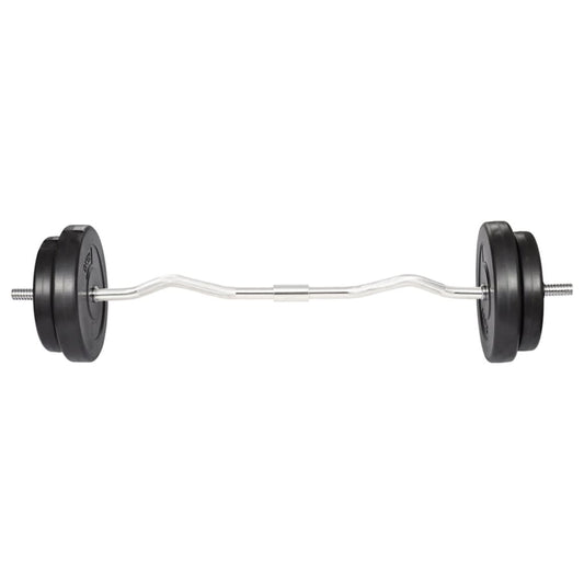 Kurzhantelset Mit Curlstange Und Gewichtsscheiben Gesamtgewicht 30 Kg - Hobbyfy
