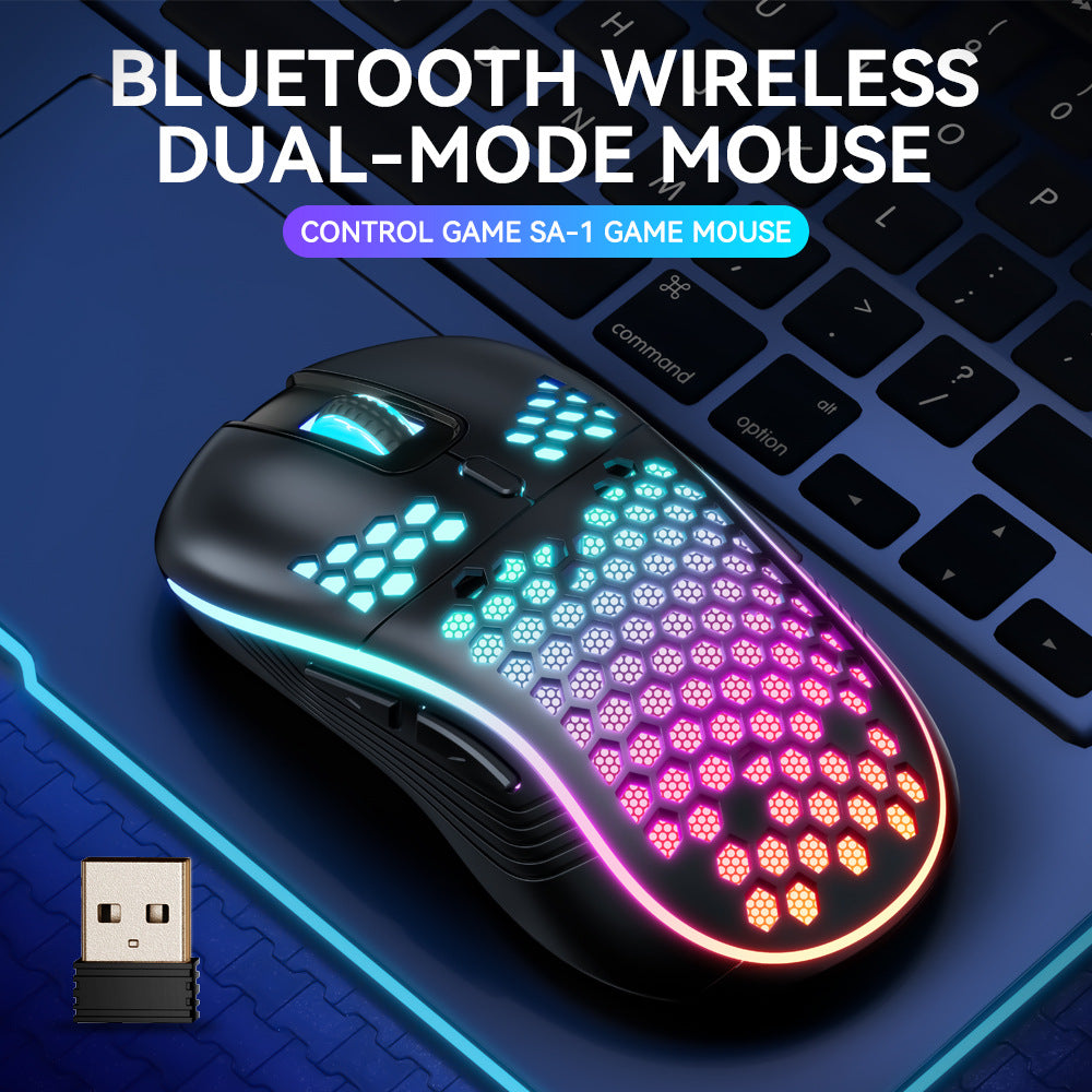 Ultraleichte Dual-Mode Gaming-Maus mit RGB-Beleuchtung