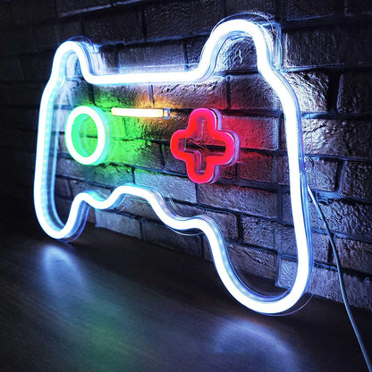 Neon Gamepad Lampe Acryl LED 41x27,5 Cm