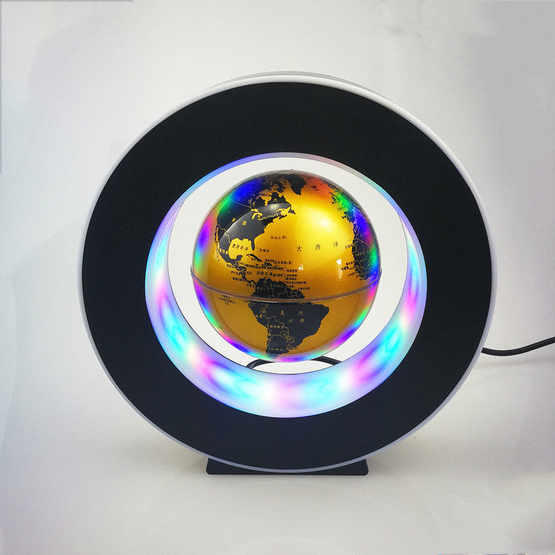 LuxGlobus Schwebender Magnetglobus Mit Leuchtender Rotation Für Büro - Hobbyfy