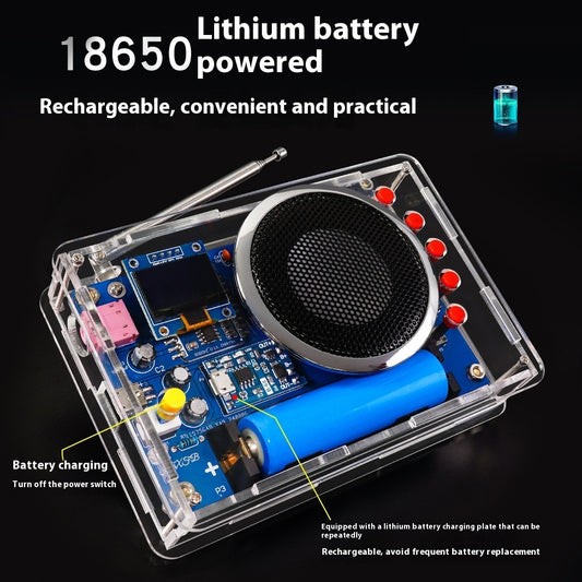 NovaLab DIY OLED Display Bausatz für wiederaufladbares Radio