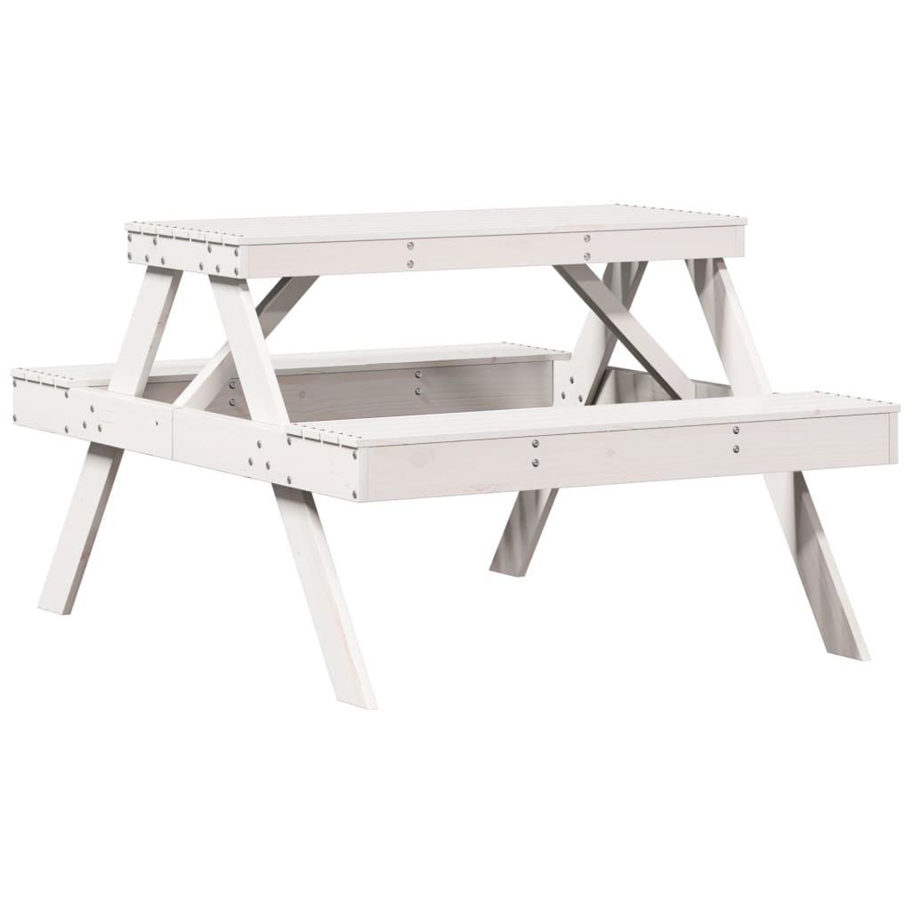 Picknicktisch Massives Kiefernholz Mit Bank-Kombi - Hobbyfy