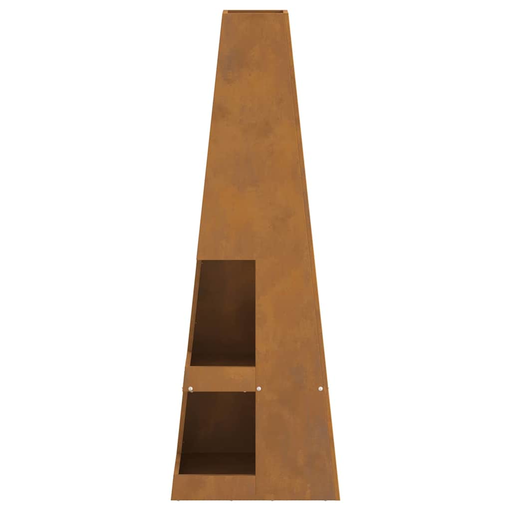 Feuerstelle Wetterfestes Stahlgehäuse 35 cm Garten Terrasse - Hobbyfy